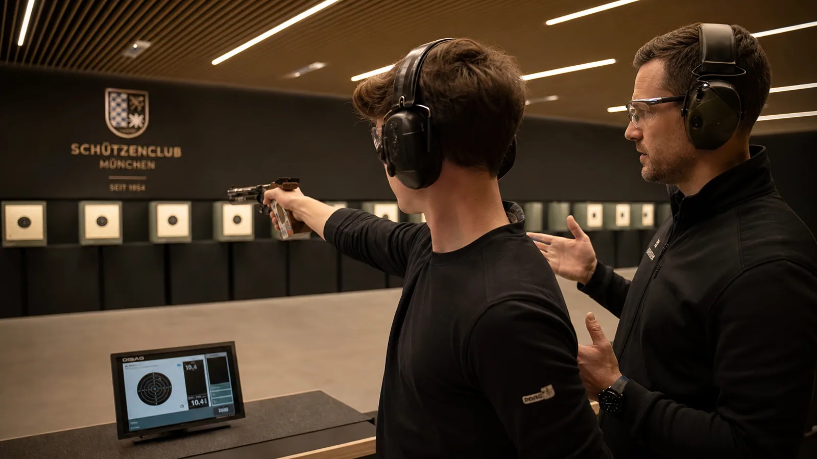 Youth sport shooting under professional supervision